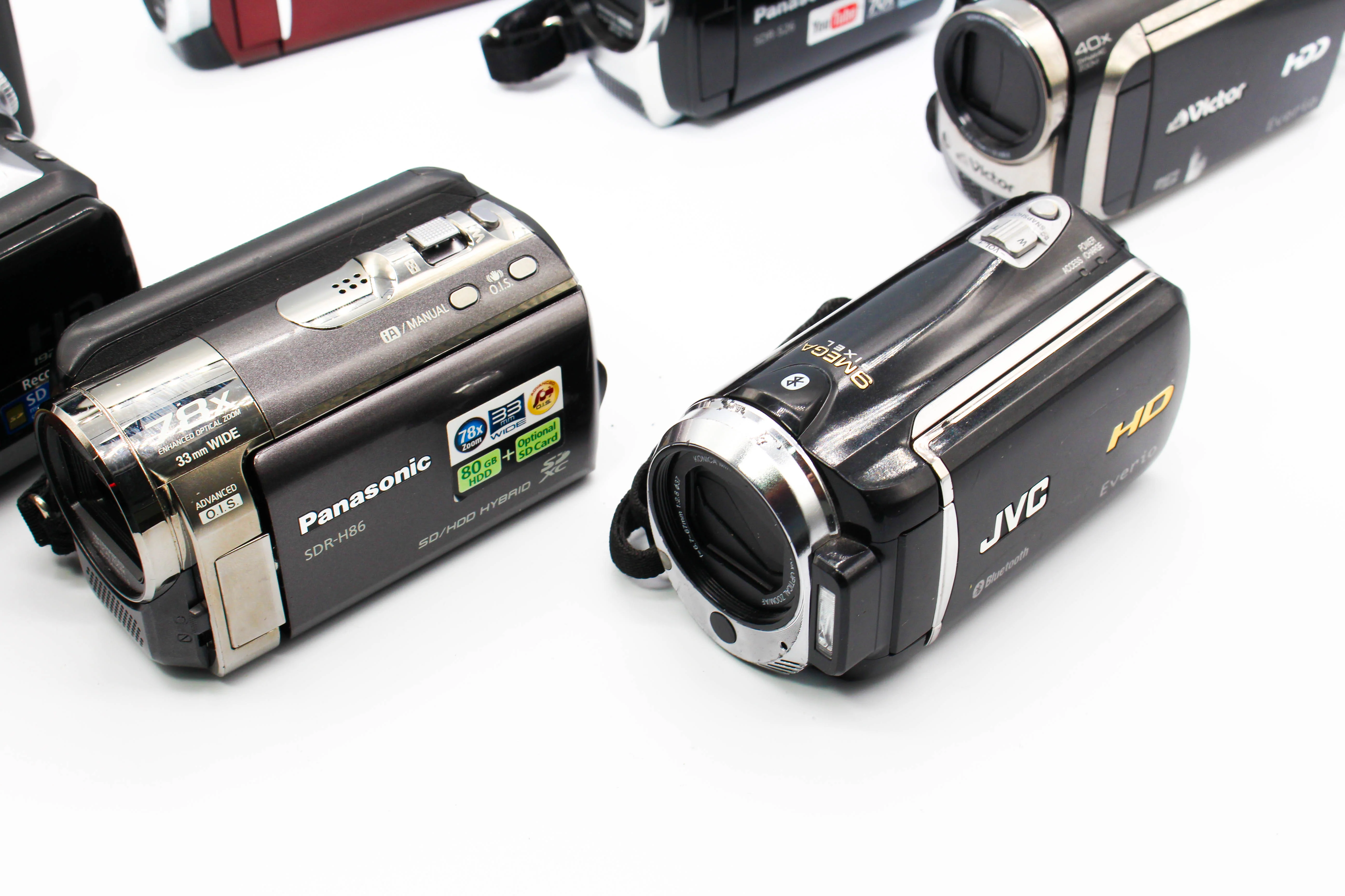 Assorted Faulty HD SD Card Digital Video Handycam Camcorder Cameras Inc. Panasonic SDR-H86, JVC & Victor - Image 6