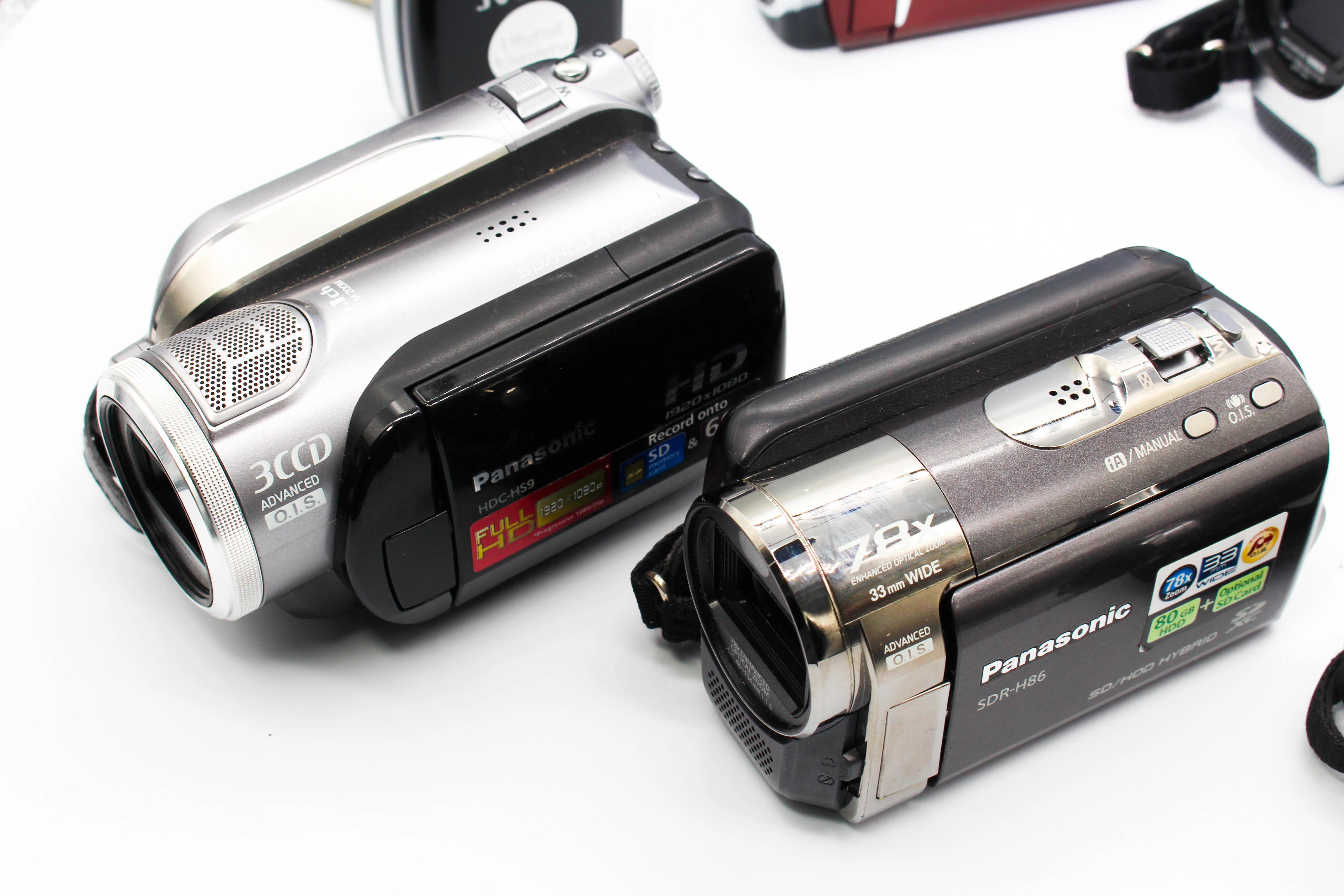 Assorted Faulty HD SD Card Digital Video Handycam Camcorder Cameras Inc. Panasonic SDR-H86, JVC & Victor - Image 7