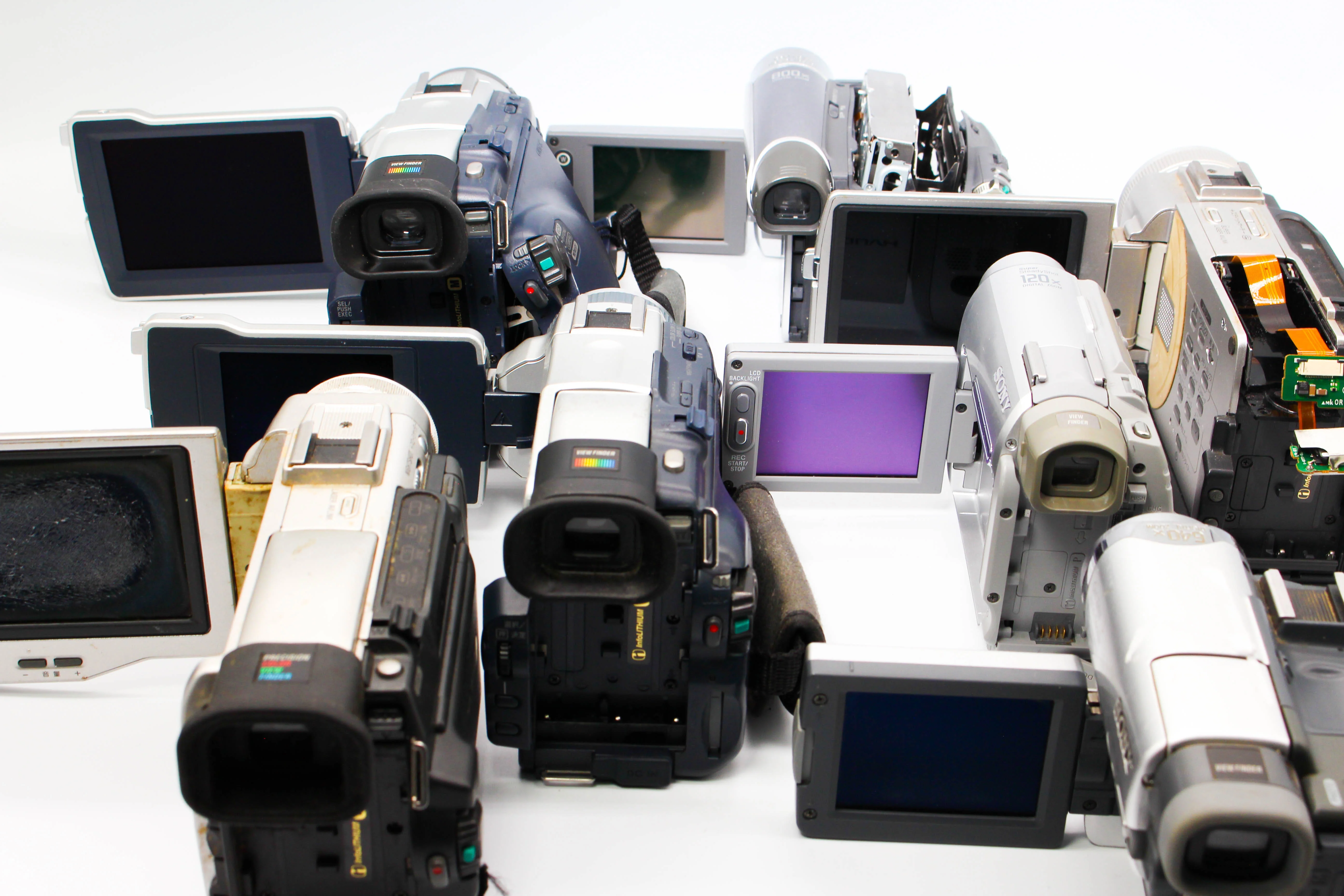 Assorted Faulty Sony MiniDV Digital Video Handycam Camcorder Cameras Inc. Sony DCR-TRV18, DCR-HC18E, DCR-TRV27E - Image 8