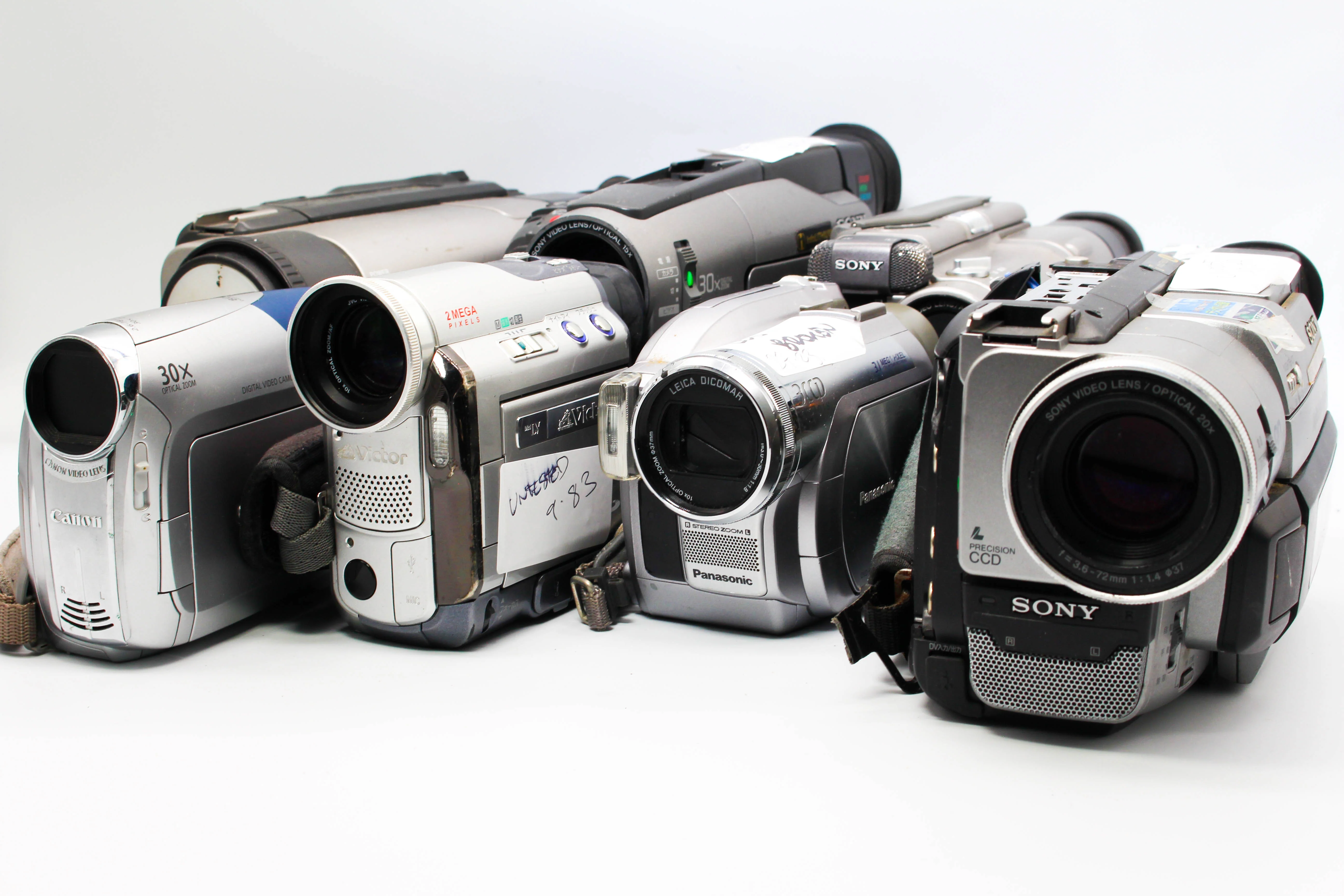 Assorted Faulty Sony Video8 Hi8 Video Handycam Camcorder Cameras Inc. Sony DCR-TRV310 CCD-TR3100