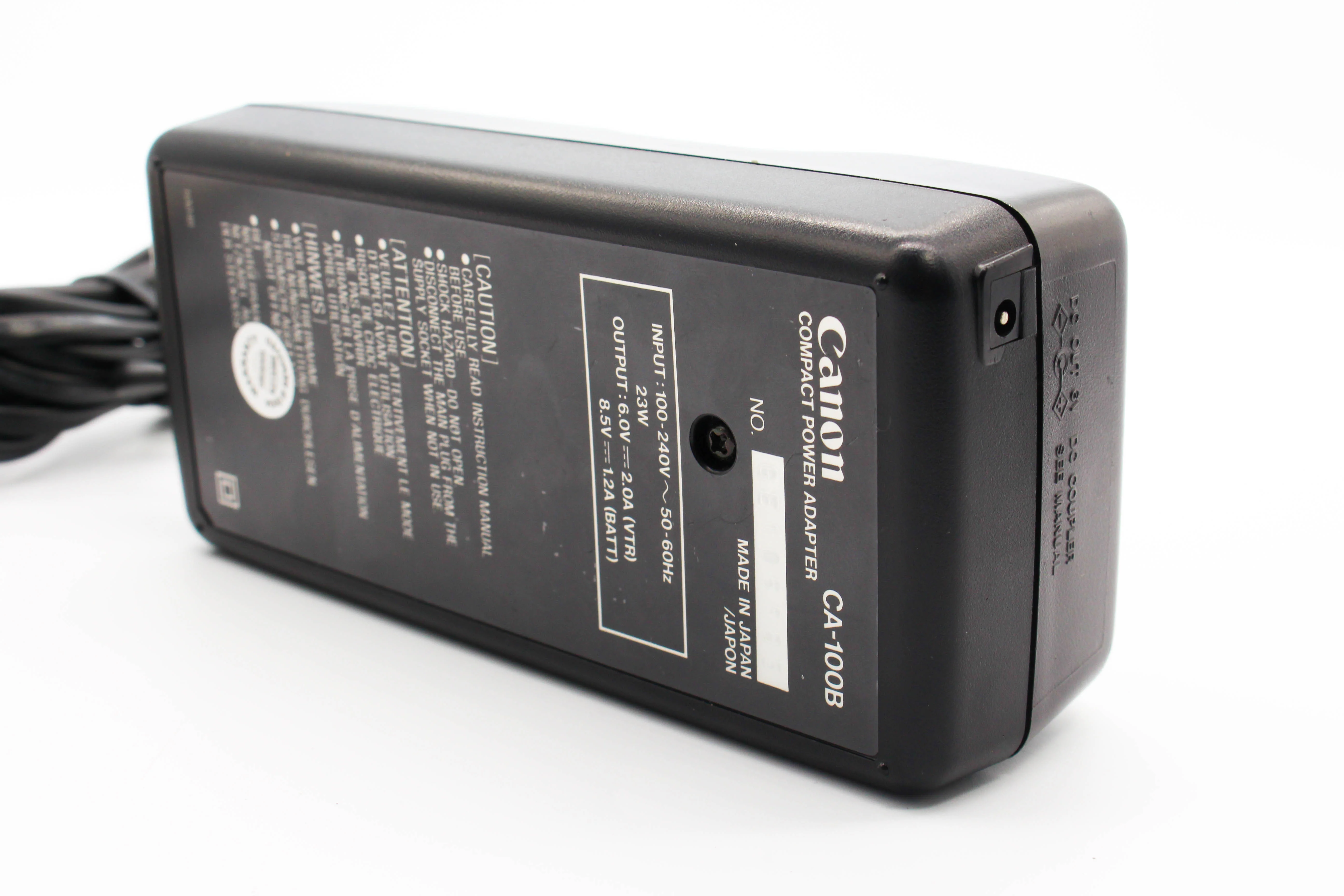 Canon CA-100 AC Adaptor Mains Charger with DC-100 Dummy Battery For Camcorder Handycam - Tested Bundle Excellent - Image 3
