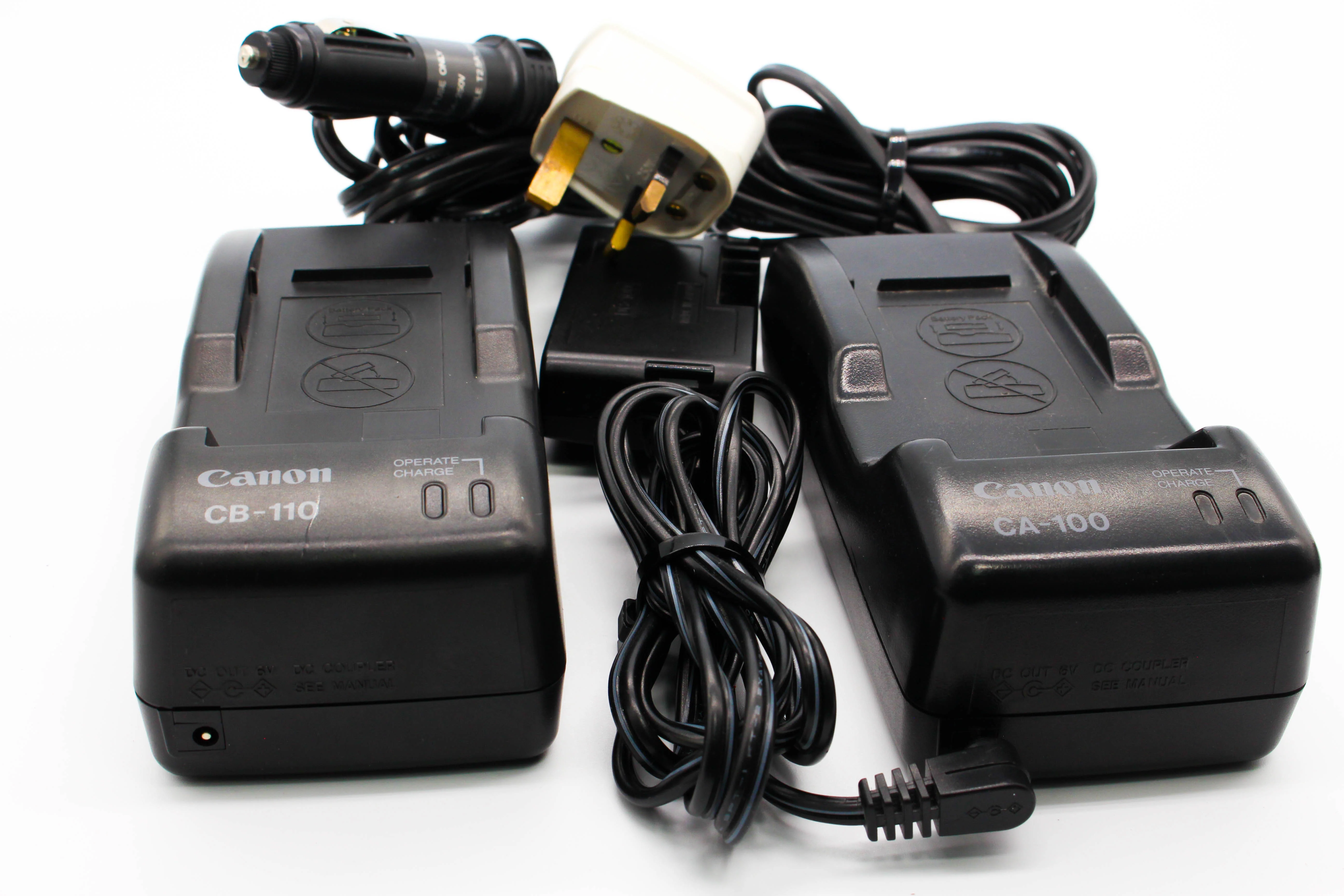 Canon CA-100 AC Adaptor Mains Charger with DC-100 Dummy Battery For Camcorder Handycam - Tested Bundle Excellent