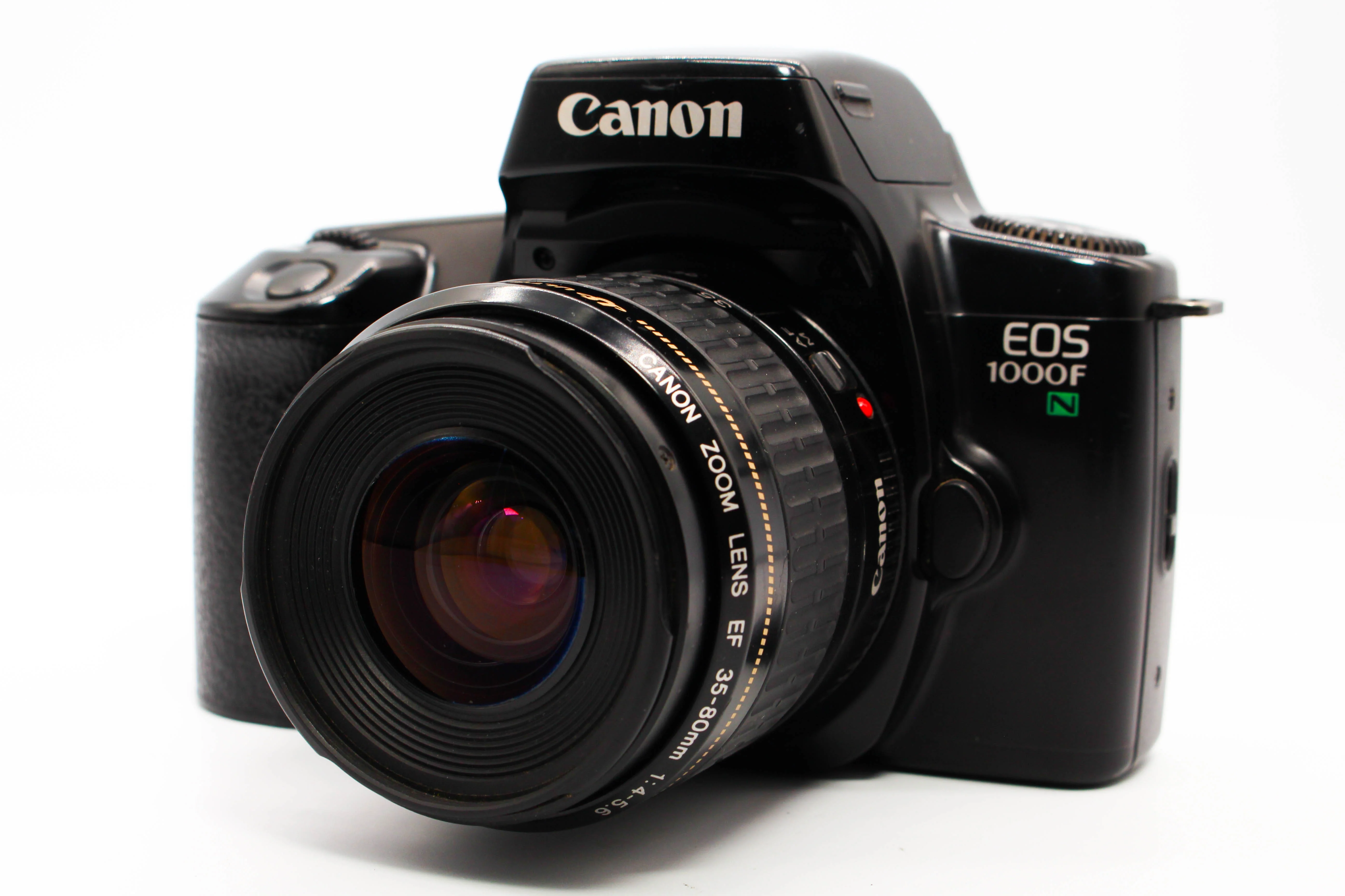 Canon EOS 1000FN 35mm Film SLR Camera With 35-80mm f/4-5.6 Lens - Tested Bundle Good