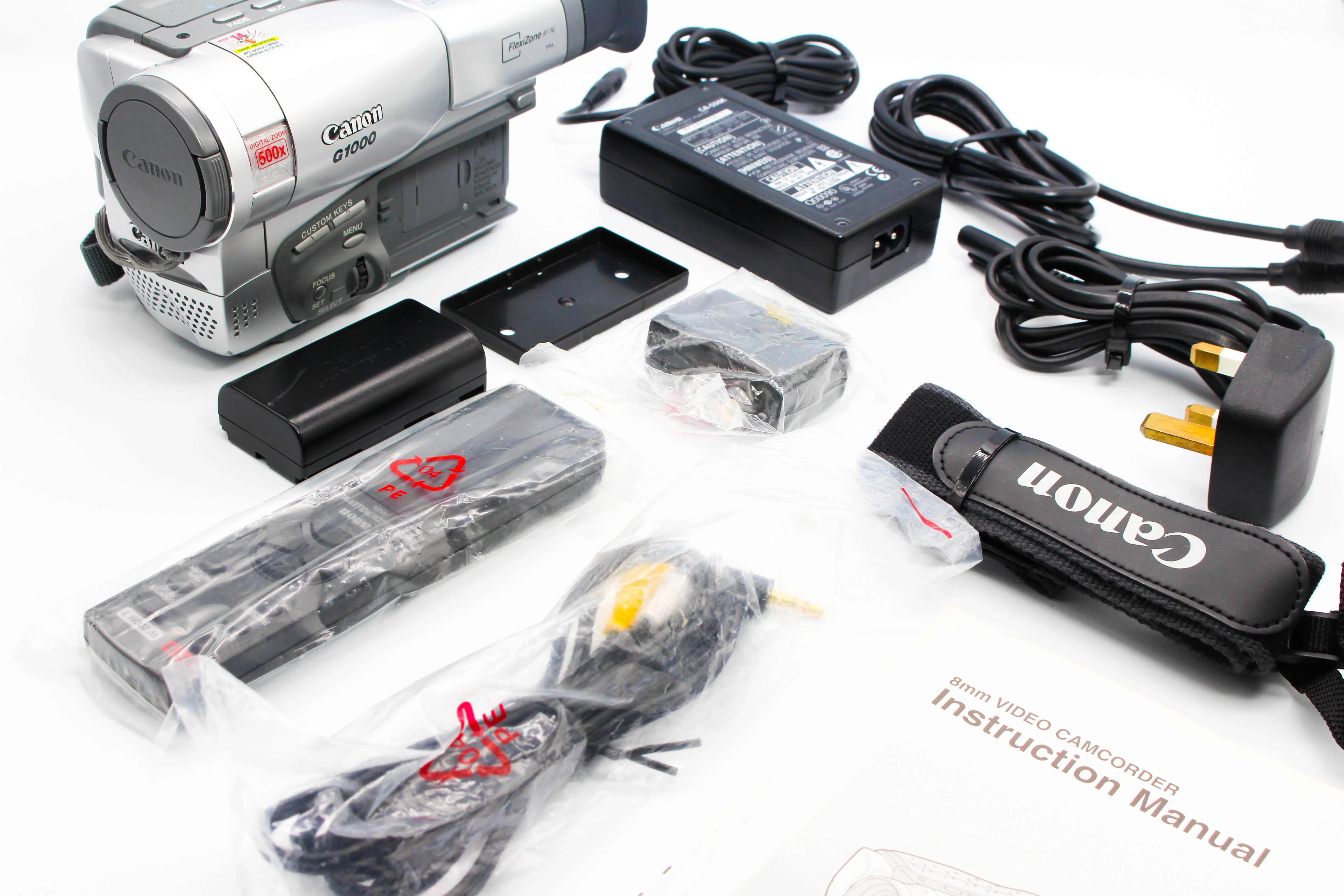 Canon G1000E Video8 8mm Handycam Video Camcorder Camera - Tested Bundle Excellent - Image 2