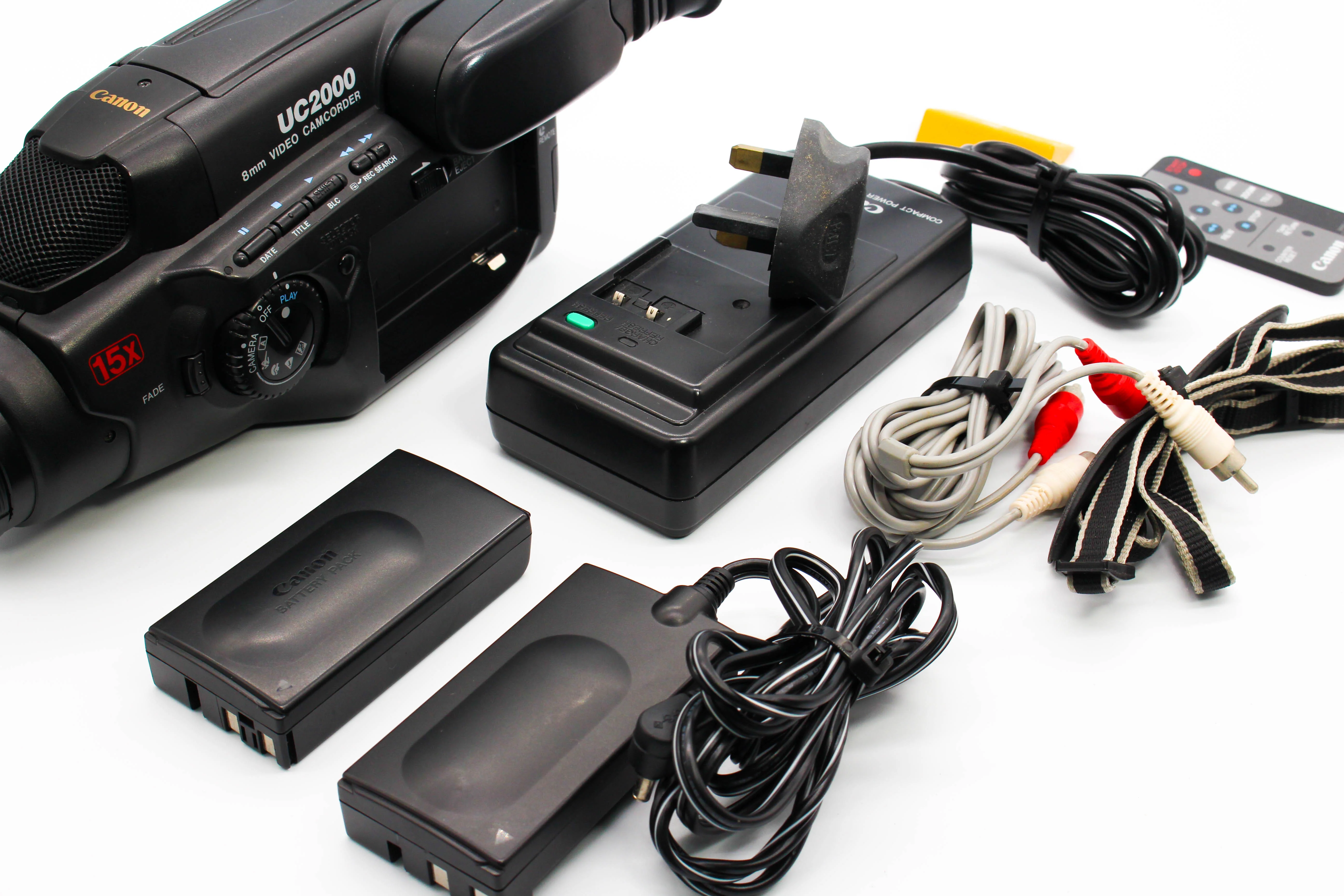 Canon UC2000E Video8 8mm Handycam Camcorder Camera - Tested Bundle Excellent - Image 2