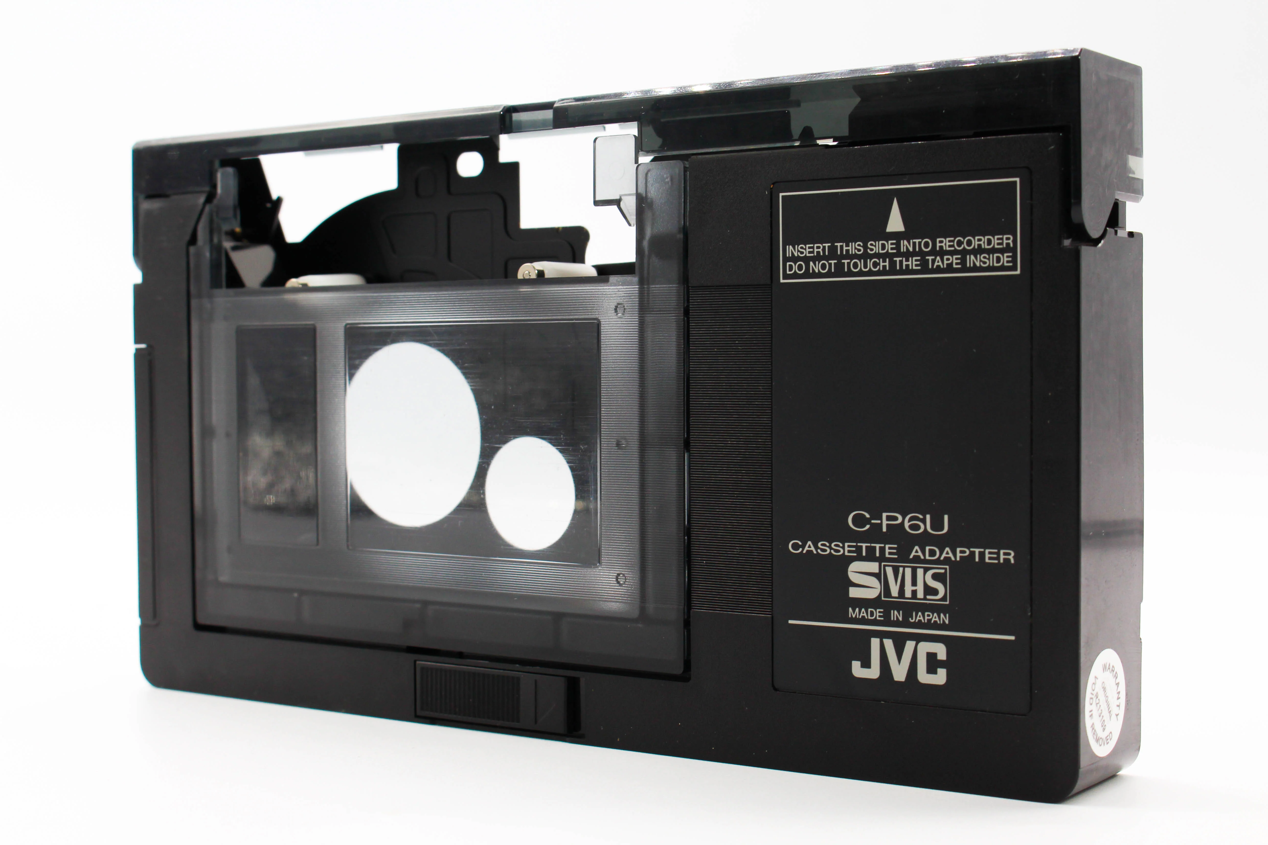 JVC C-P6U Compact VHS-C to Full Size S VHS Tape Cassette Adapter - Untested