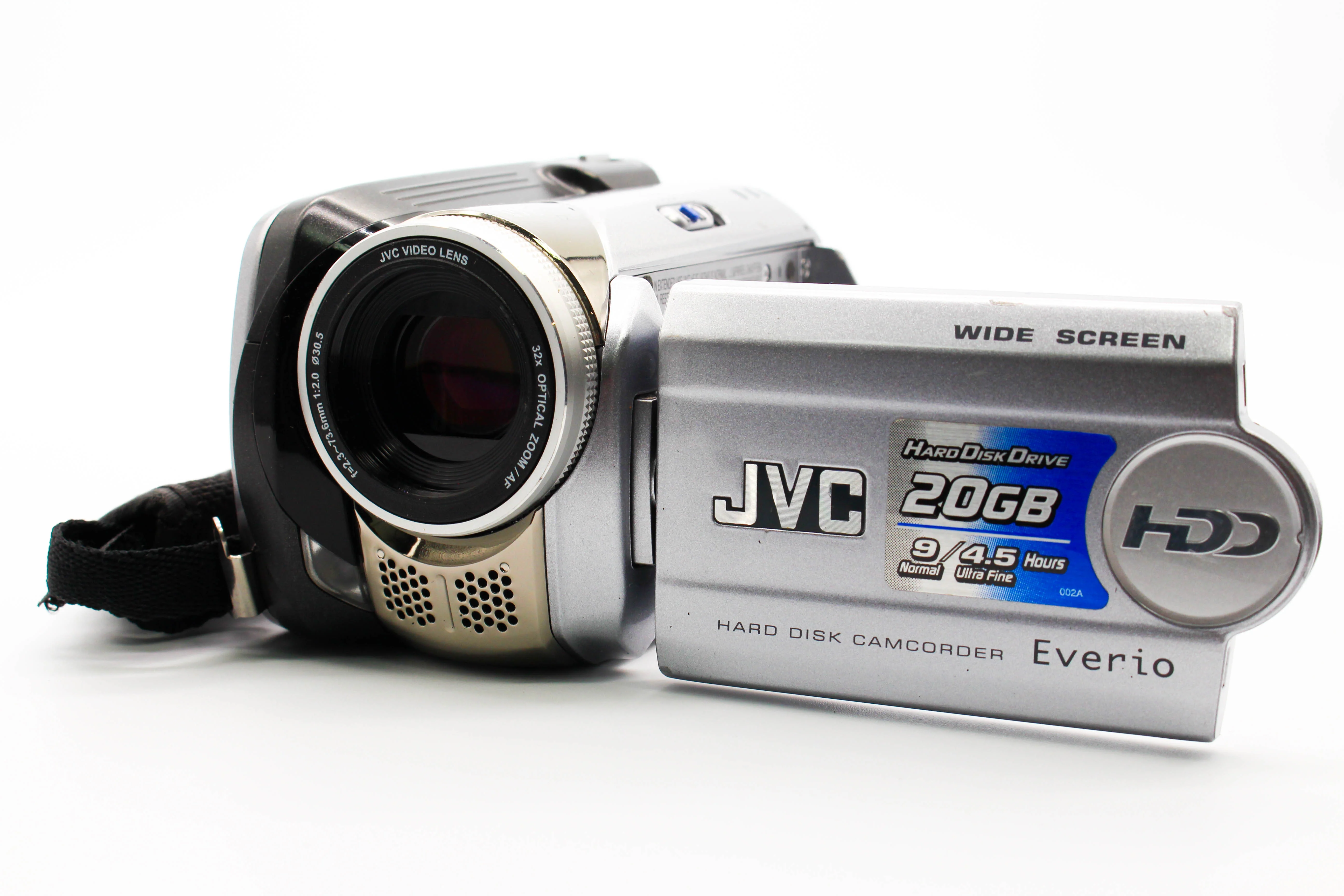 JVC Everic GZ-MG26E HD HDD Hard Disk Digital Video Camcorder Camera - Tested Bundle Good