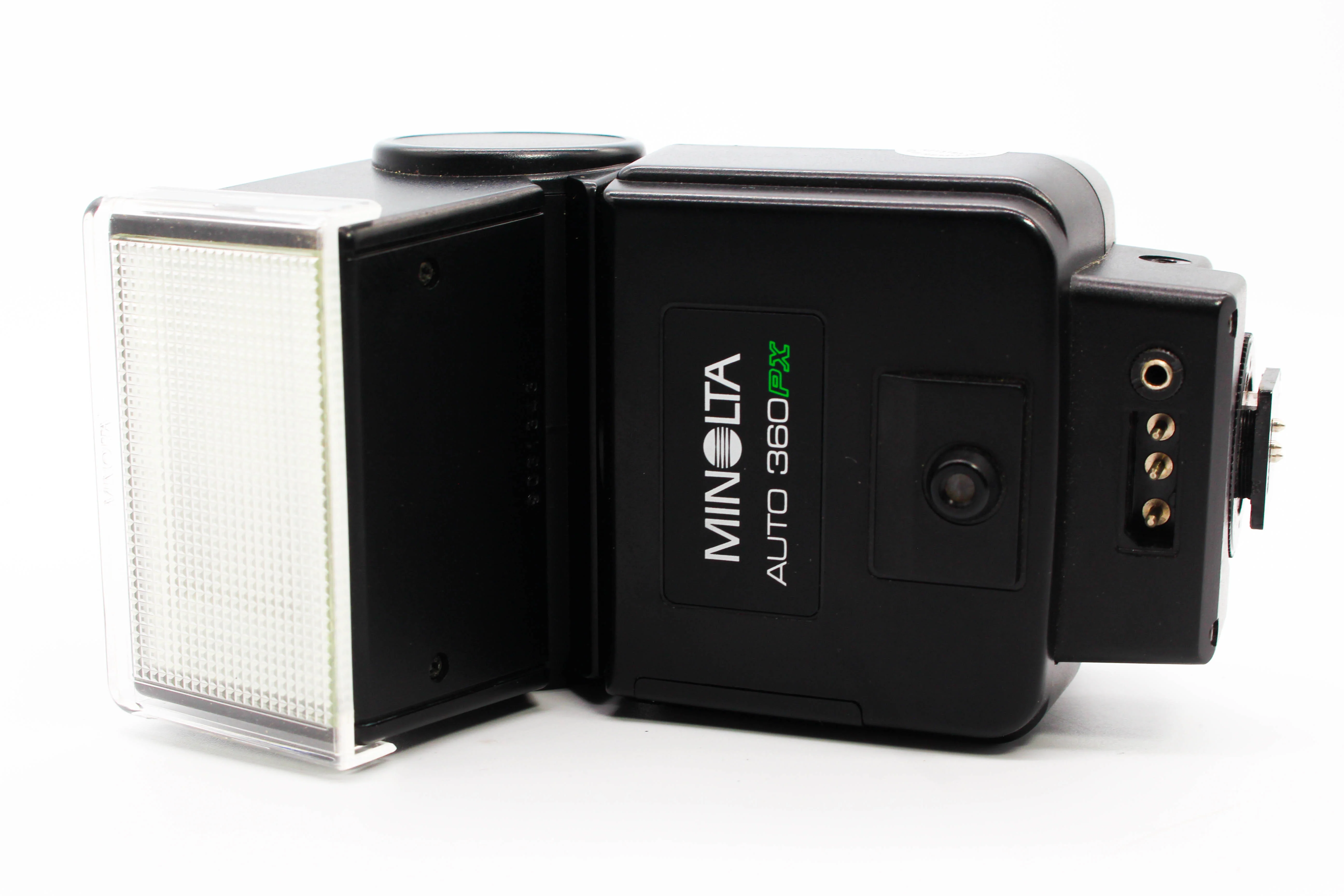 Minolta Auto 360PX Flash Unit For Vintage SLR Film Photo Cameras - Tested Excellent