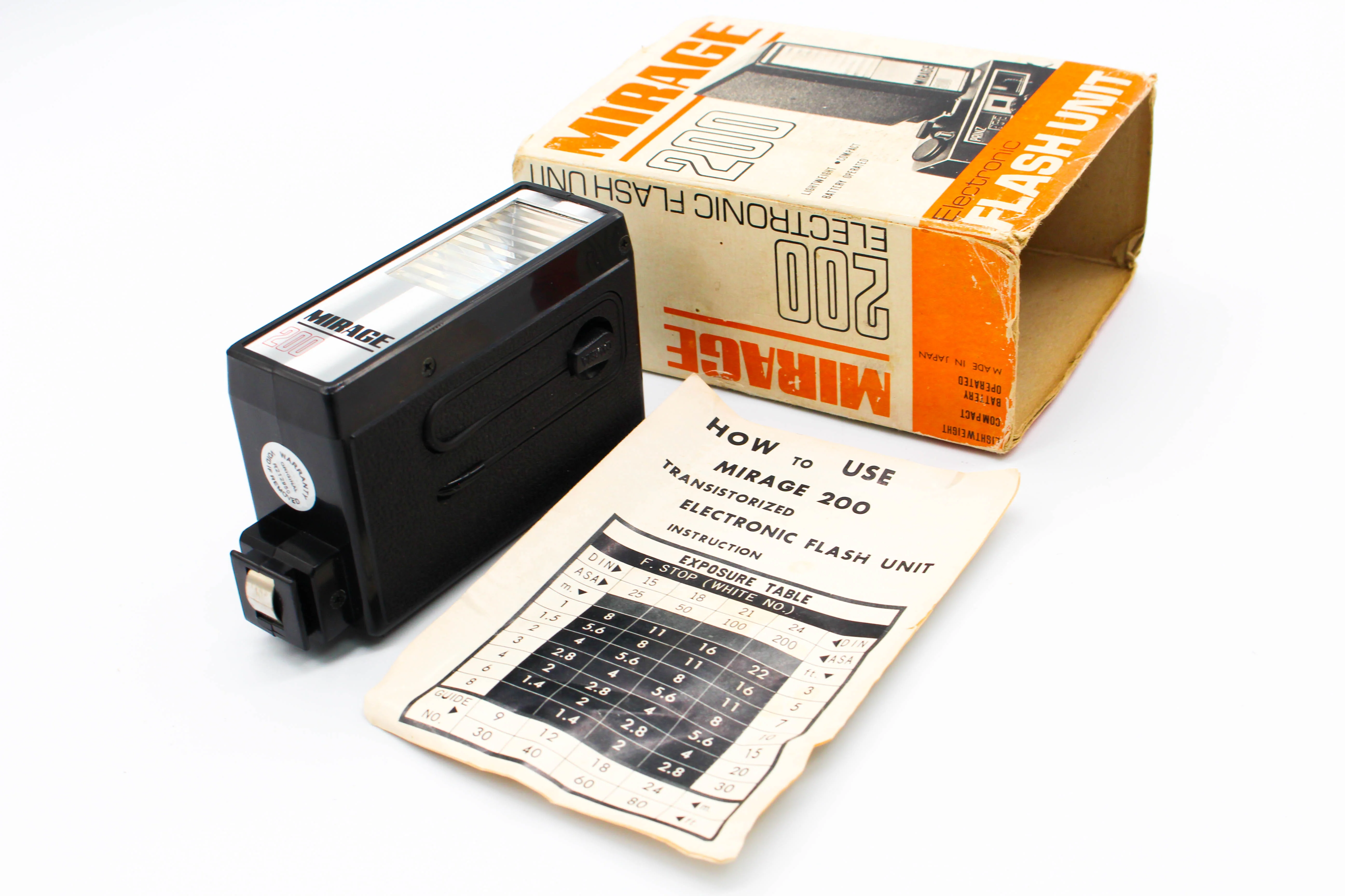 Mirage 200 Electronic Flash Unit For Vintage Film Photo Cameras - Tested Excellent - Image 2