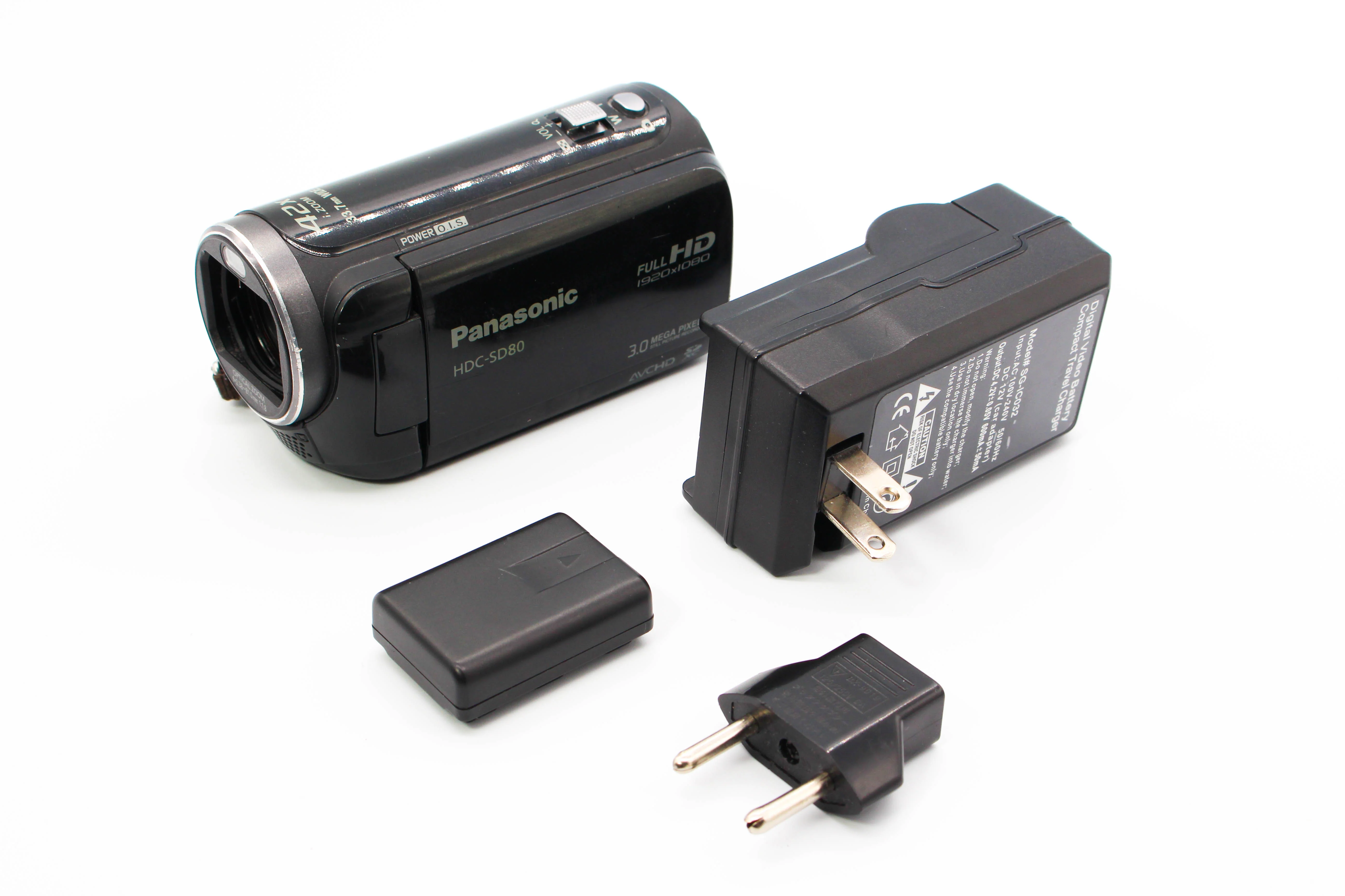 Panasonic HDC-SD80 HD SD Card Digital Video Camcorder - Tested Bundle Good - Image 2