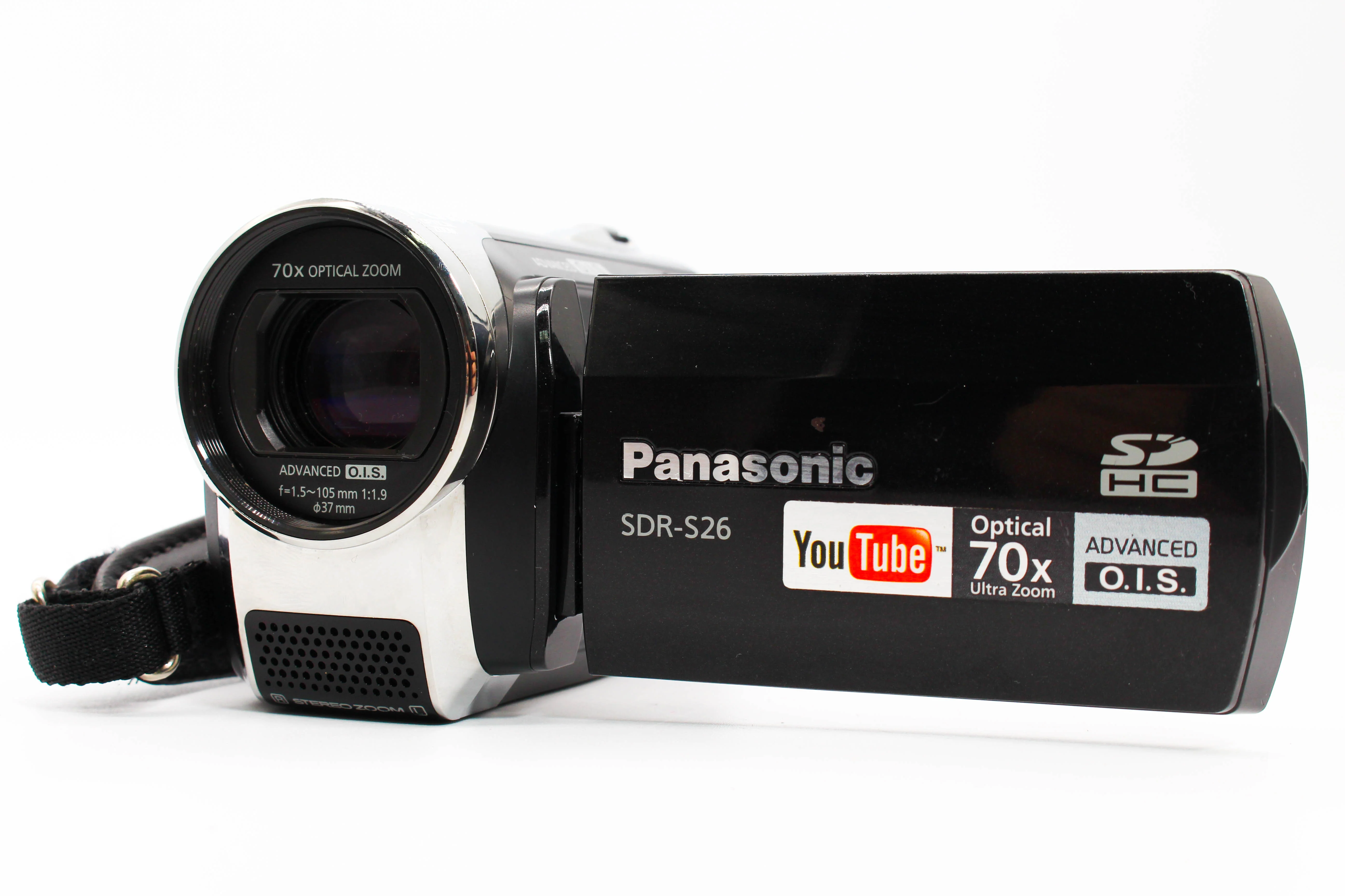 Panasonic SDR-S26 HD SD Card Video Handycam Camcorder Camera - Tested Bundle Excellent