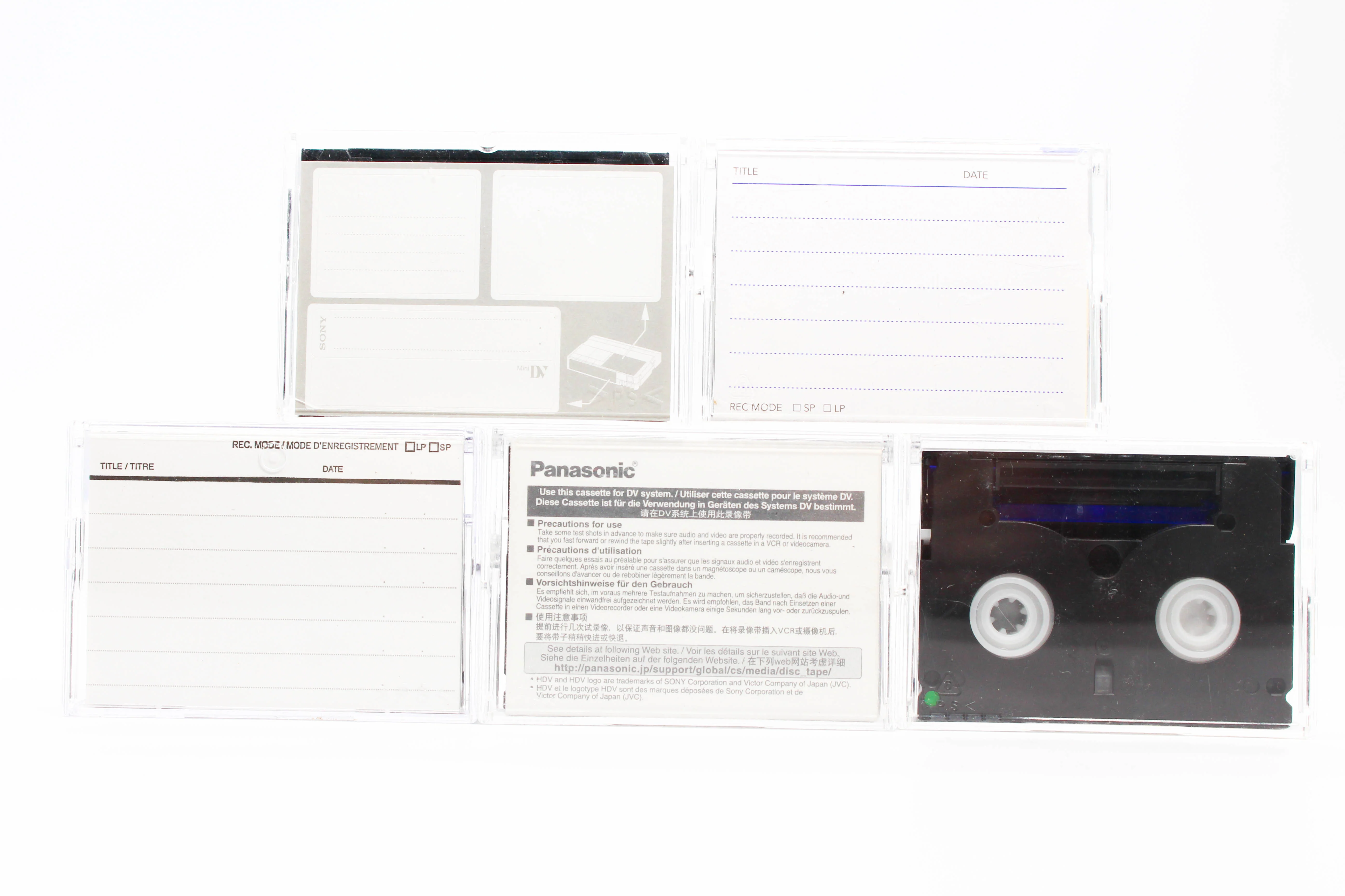 Panasonic Verbatim MiniDV Professional Digital Video Cassette Tape Mixed 5 Pack - Tested Used - Image 3