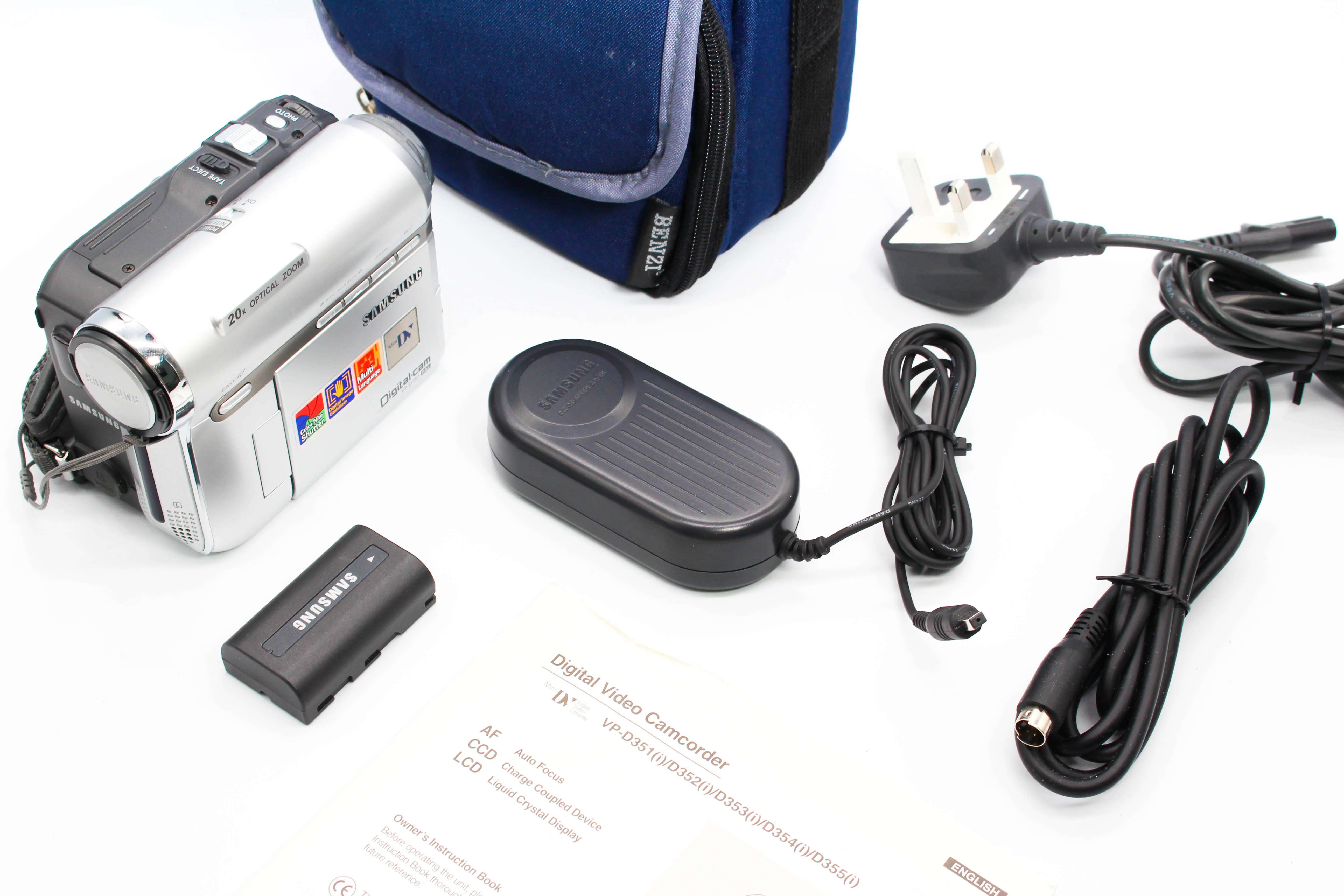 Samsung VP-D351 MiniDV Video Handycam Camcorder Camera (Read) - Tested Bundle - Image 2