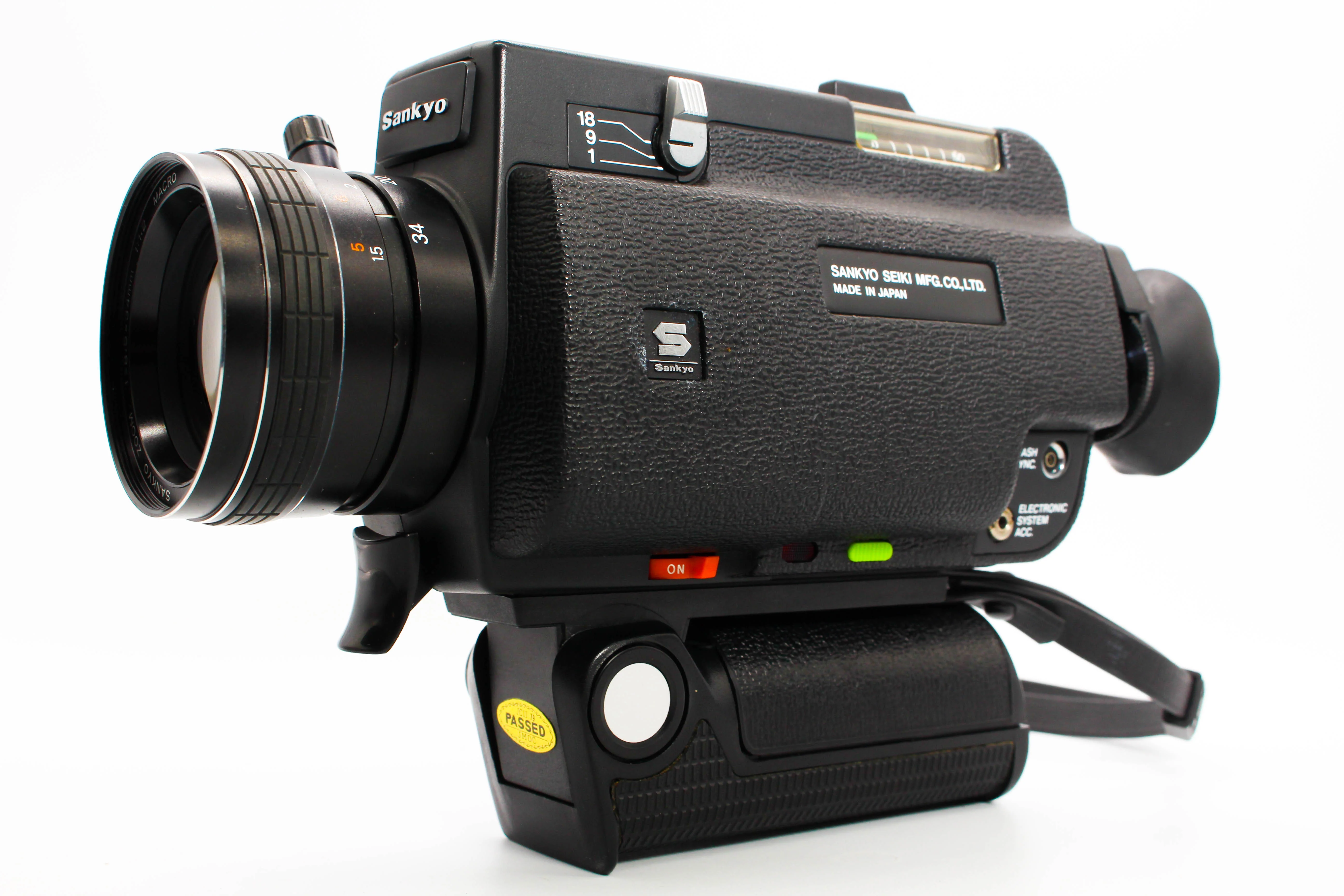 Sankyo ES-44XL Electronic System Super 8 Cine Camera - Tested Bundle Excellent