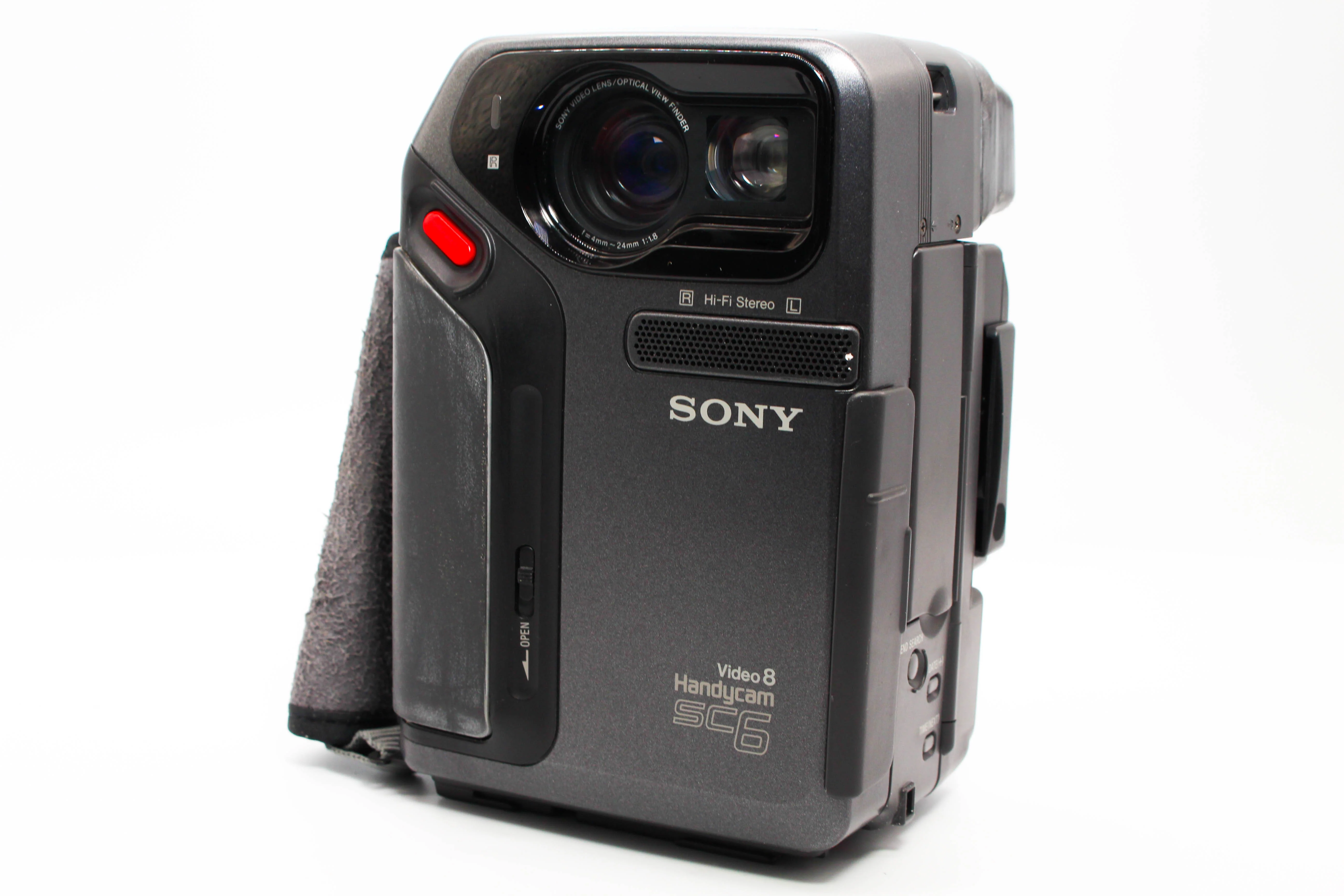 Sony CCD-SC6E Video8 8mm Handycam Video Camcorder Camera - Tested Bundle
