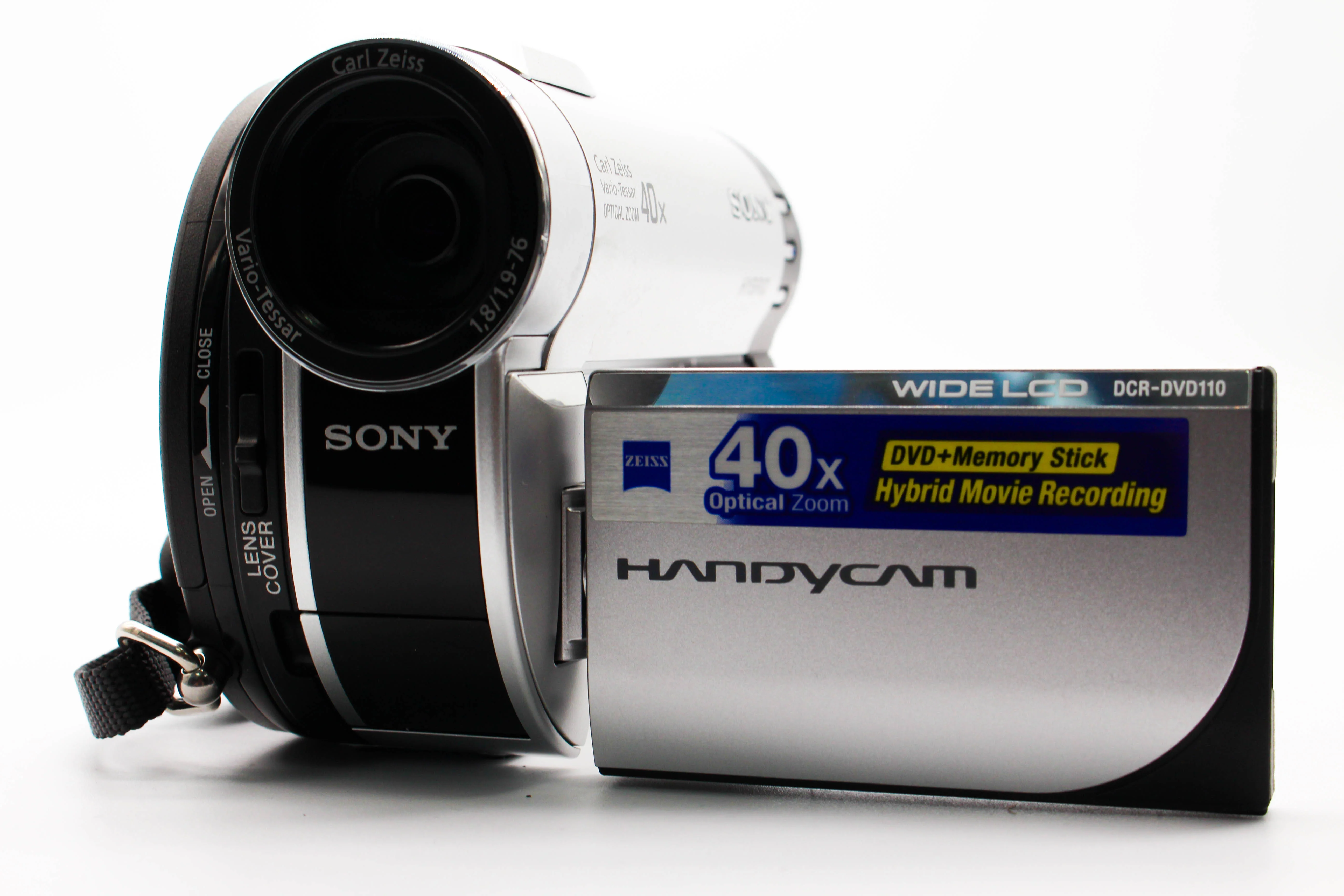 Sony DCR-DVD110E Mini DVD Video Handycam Camcorder Camera - Tested Bundle Excellent