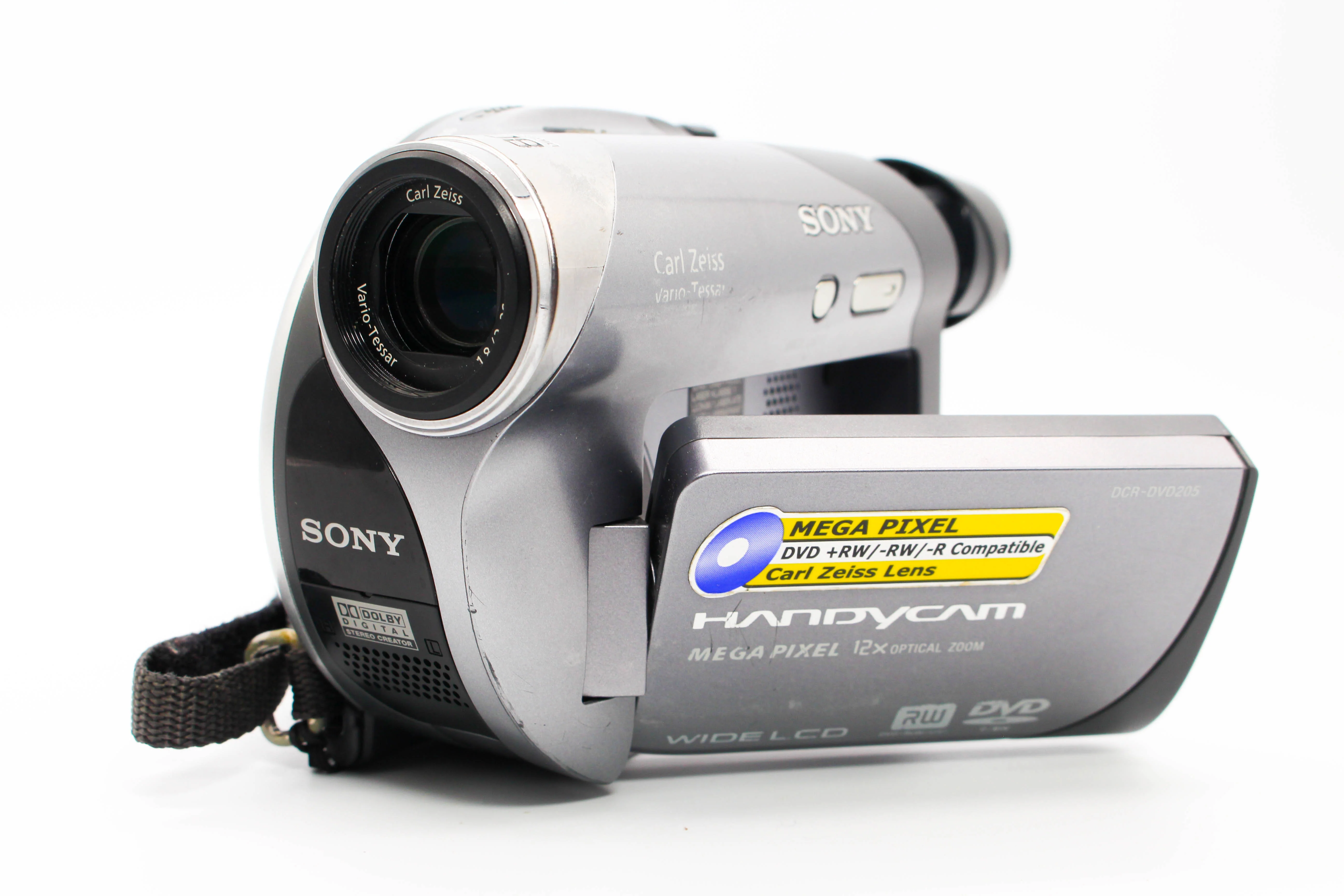 Sony DCR-DVD205E DVD Retro Handycam Camcorder Camera - Tested Bundle Good