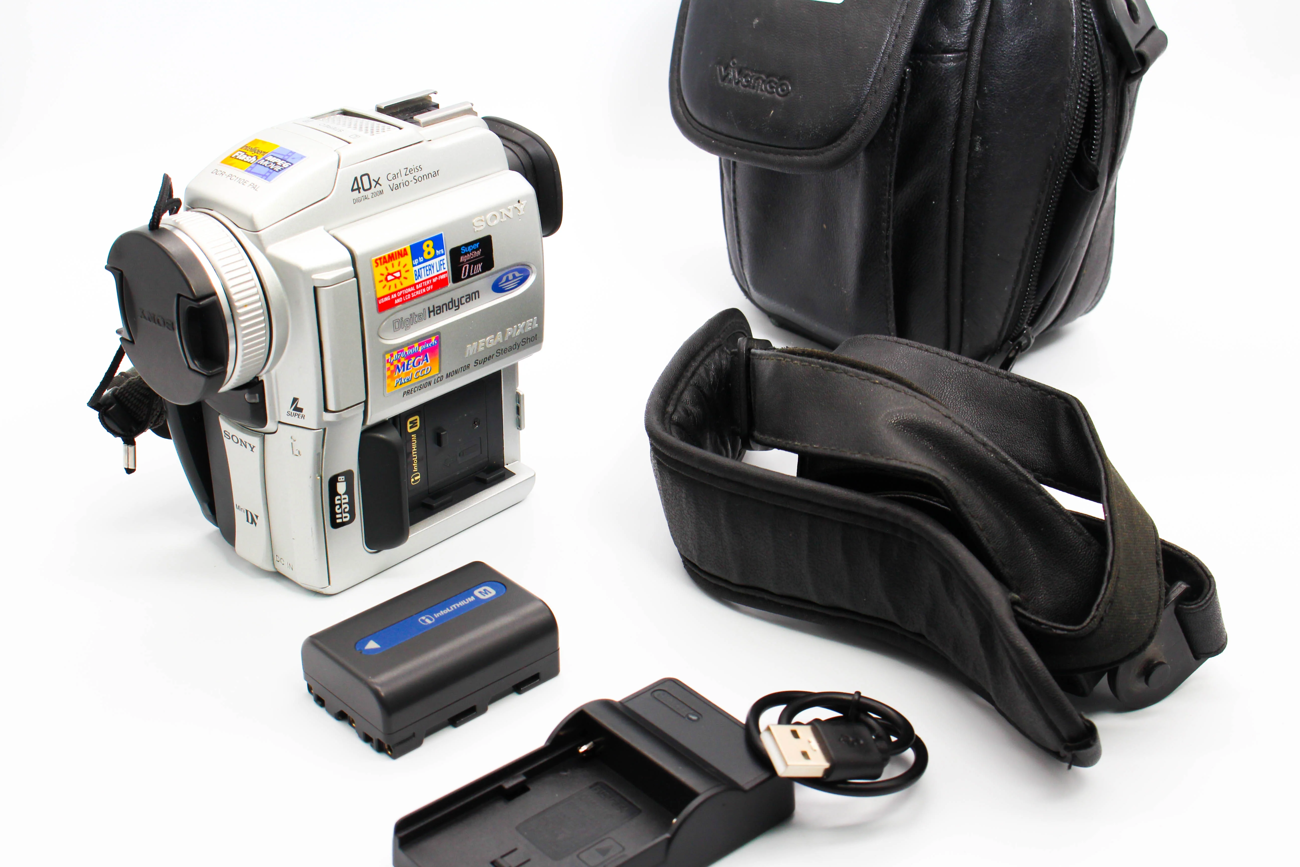 Sony DCR-PC110E MiniDV Video Handycam Camcorder Camera (Read) - Tested Bundle - Image 2