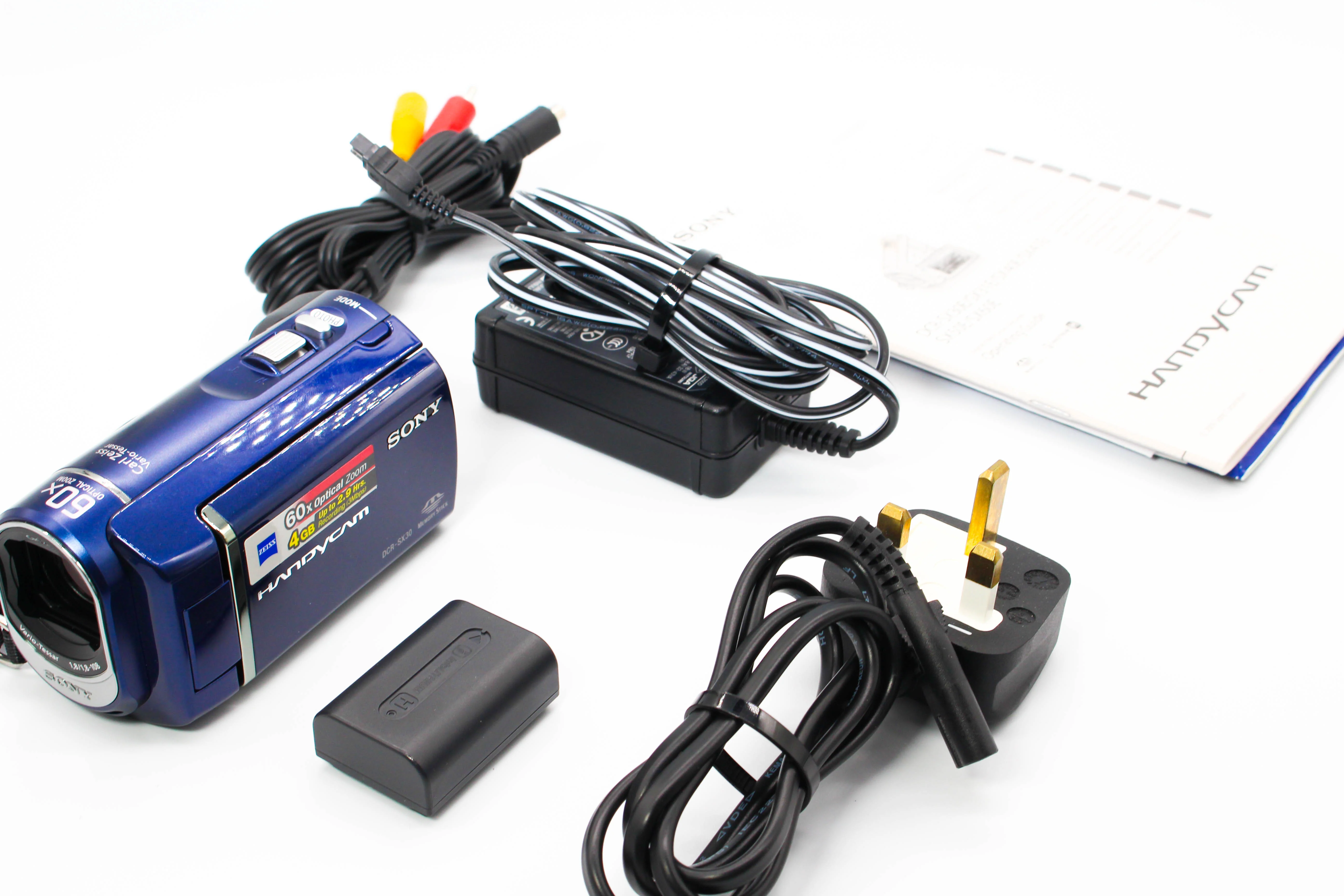 Sony DCR-SX30 HD SD Card Digital Video Camera Camcorder - Tested Bundle Excellent - Image 2