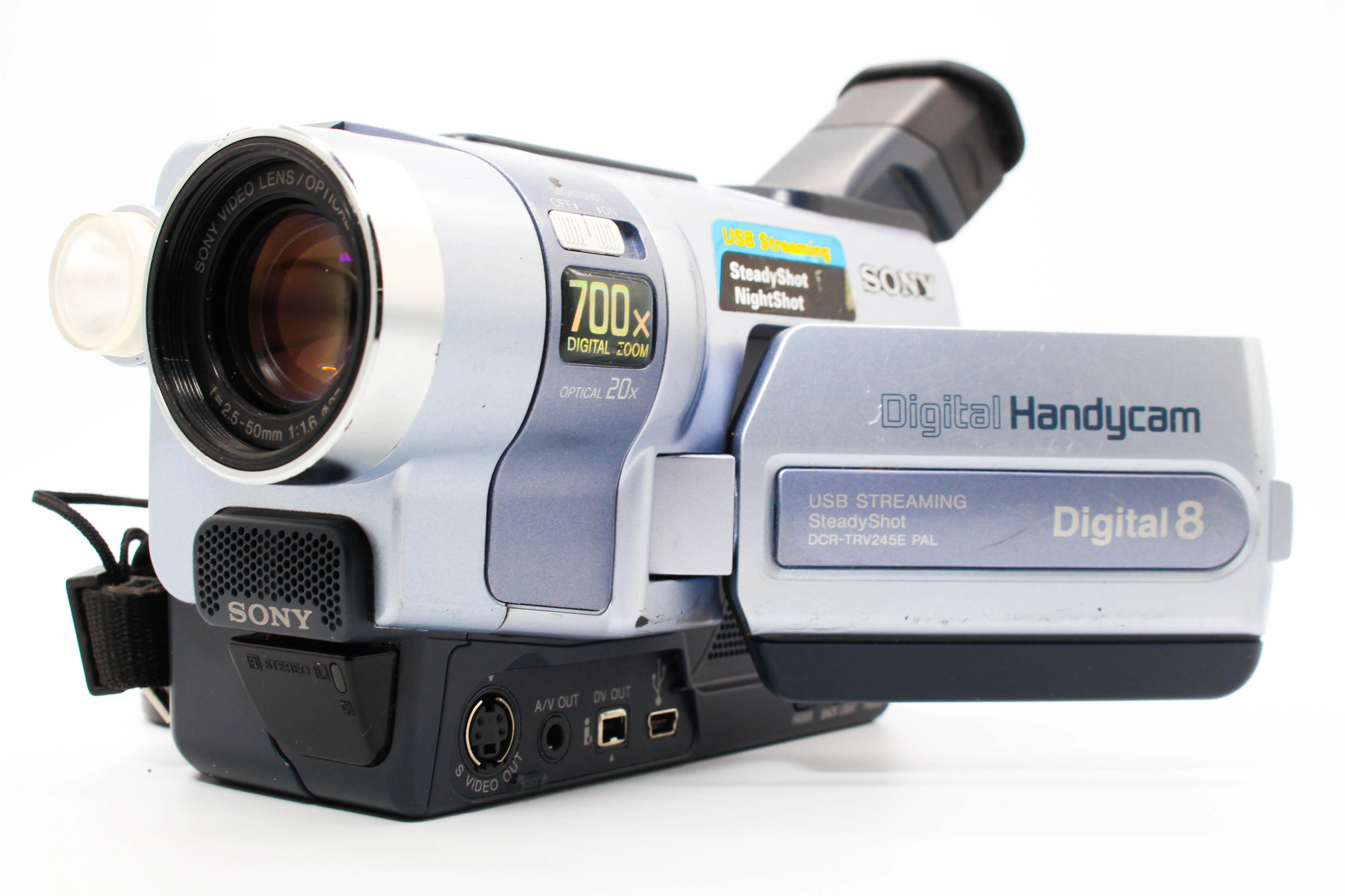 Sony DCR-TRV245E Digital8 Hi8 Video8 Handycam Digital Video Camcorder - Tested Bundle