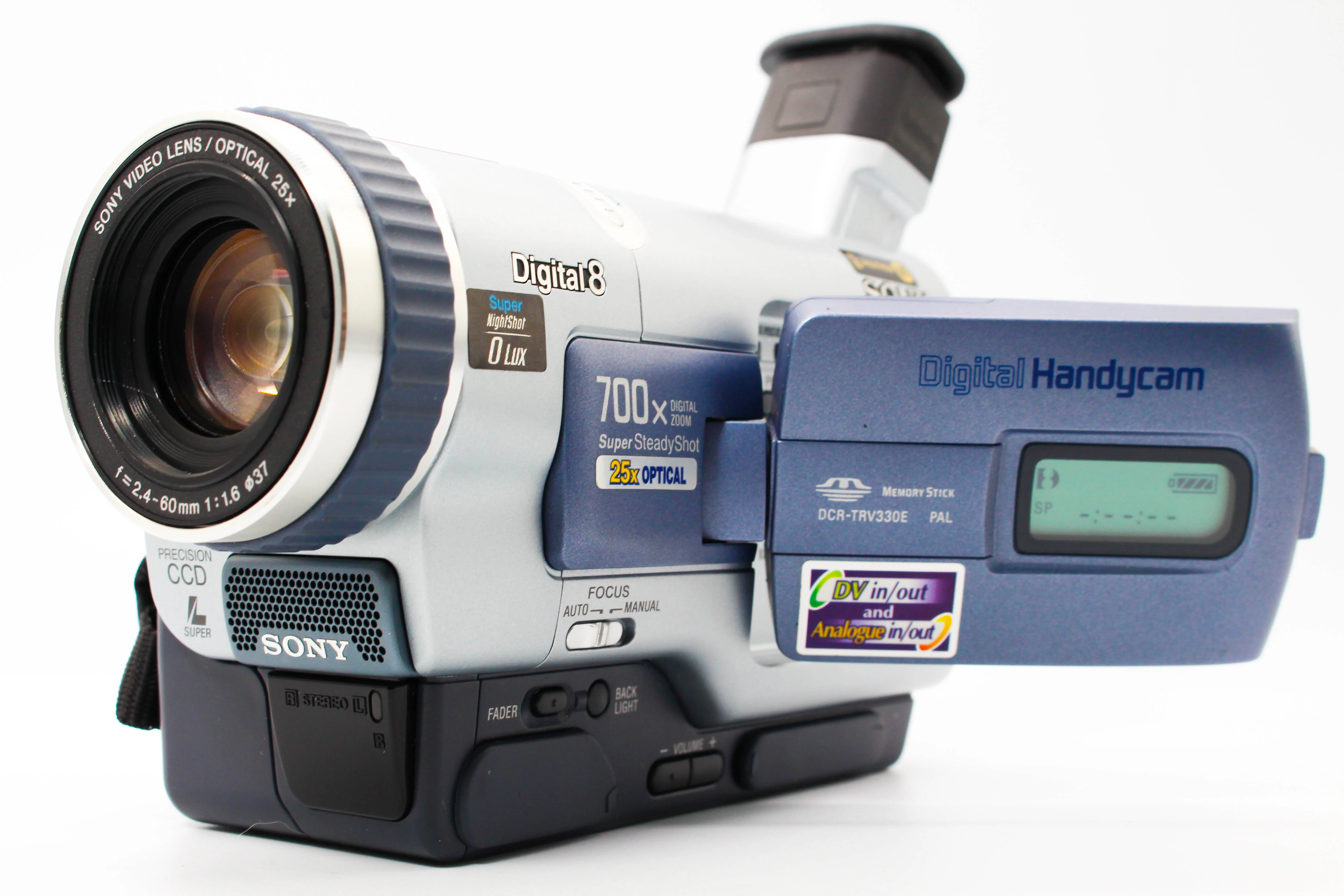 Sony DCR-TRV330E Digital8 Hi8 Video8 Handycam Tape Digital Video Camcorder - Tested Bundle Excellent