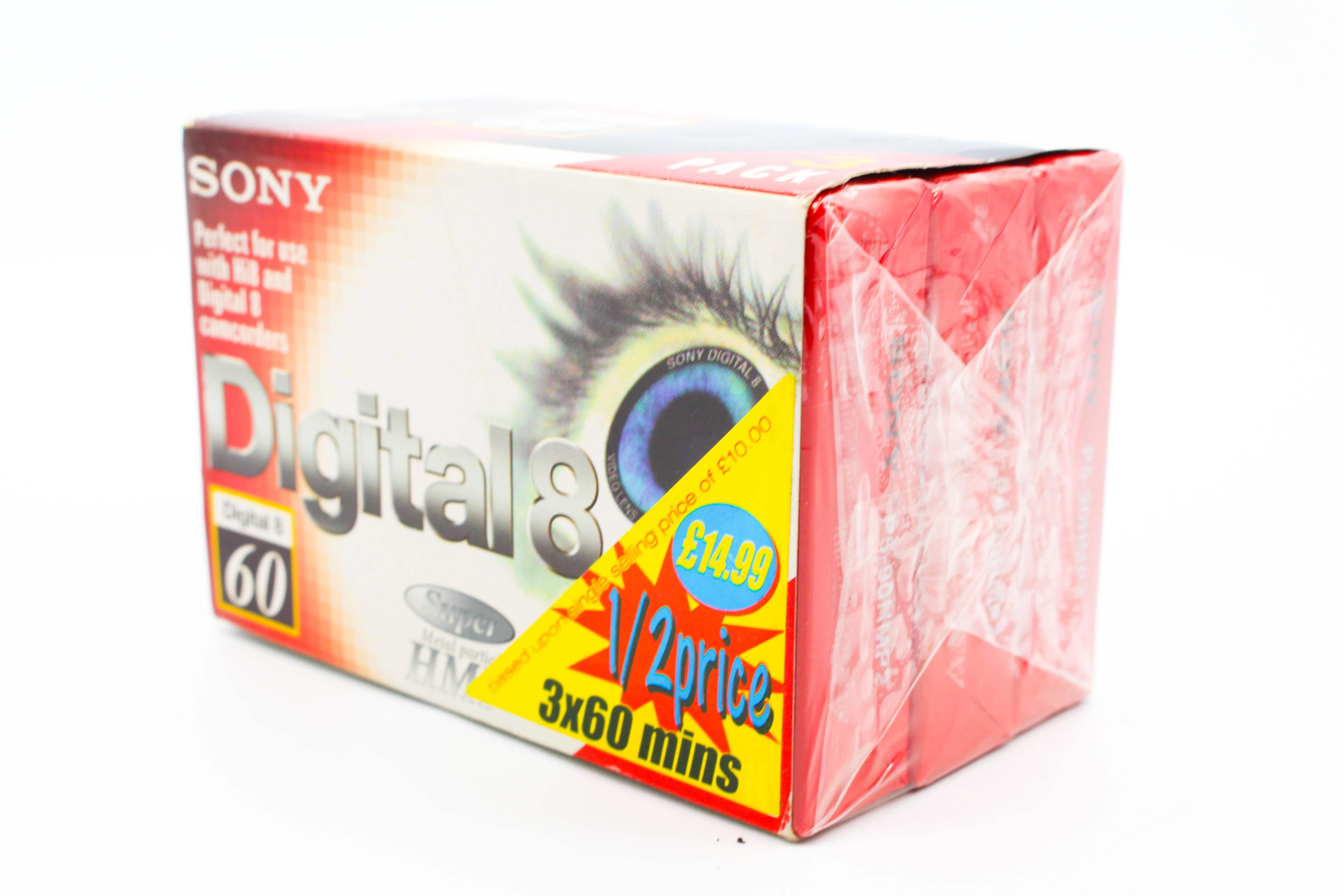 Sony Digital8 60 Minutes Hi8 90 Minutes P5-90HMP2 Super Metal Particle Digital Video Cassette Tape 3 Pack - Brand New - Image 3