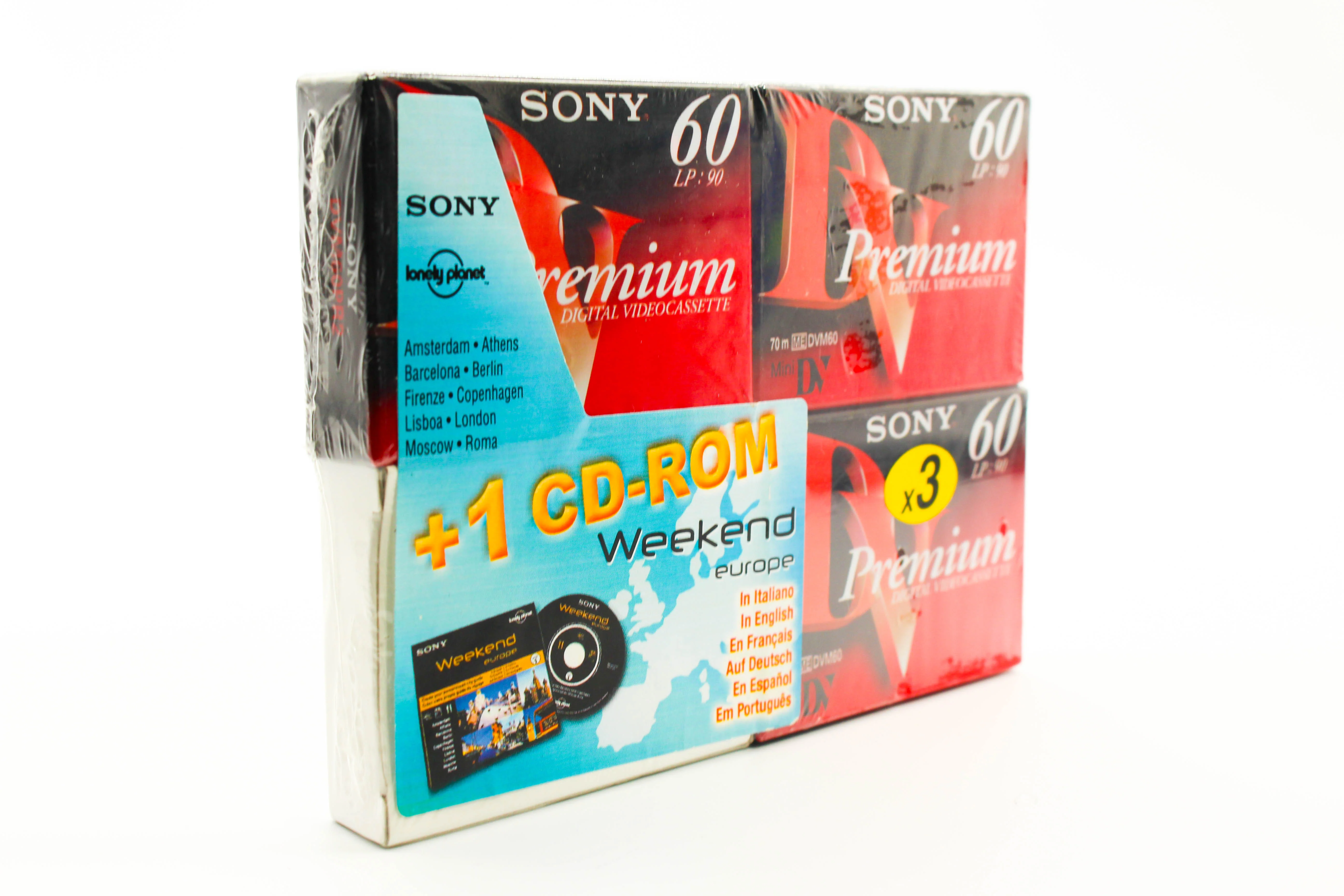 Sony DVM60PR2 MiniDV Premium Digital Video Cassette Tape 3 Pack with CD-ROM Lonely Planet Edition - Brand New - Image 4