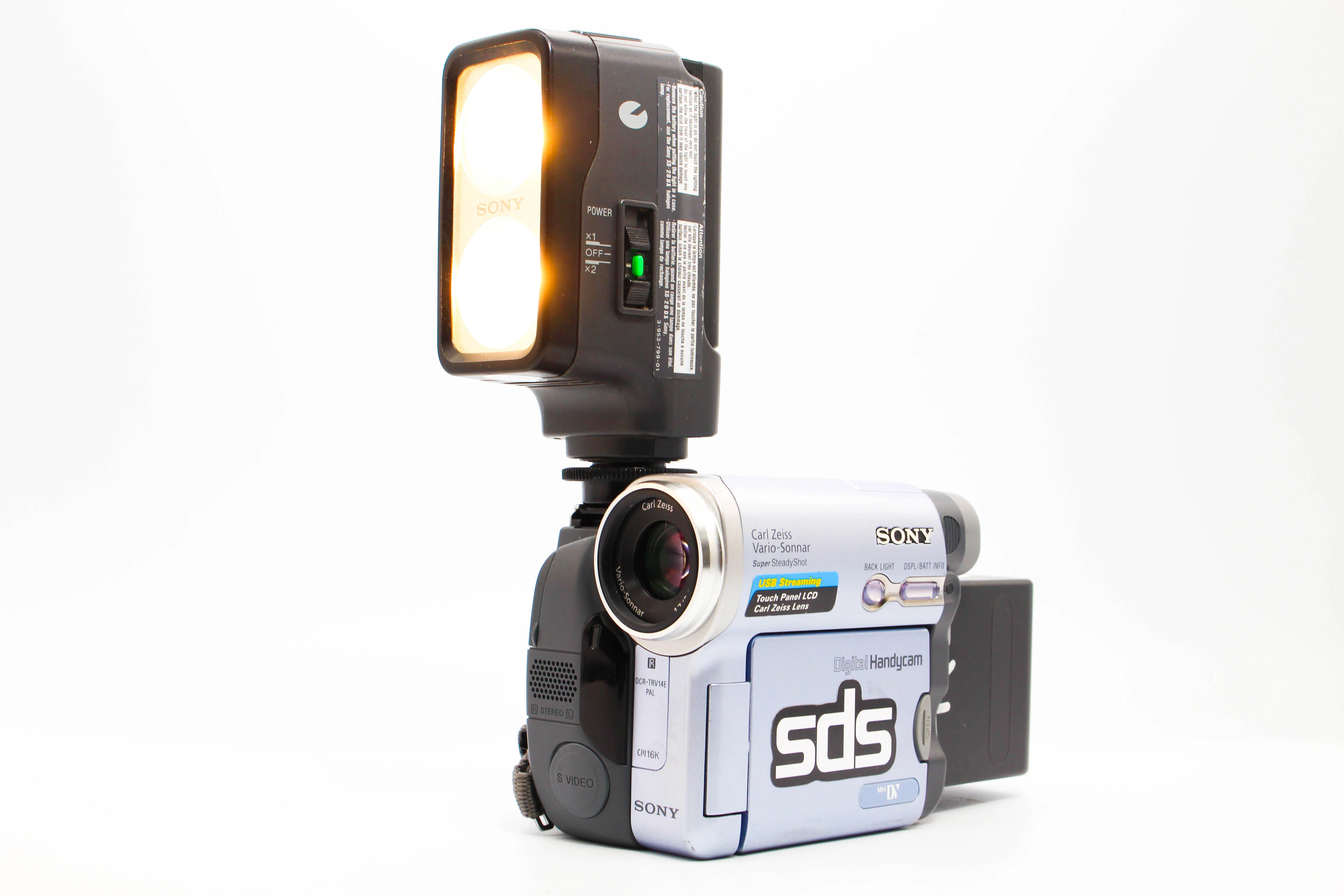 Sony HVL-20DW2 Cold Shoe Light For Handycam Camcorder Camera - Tested Bundle Excellent Rare - Image 3