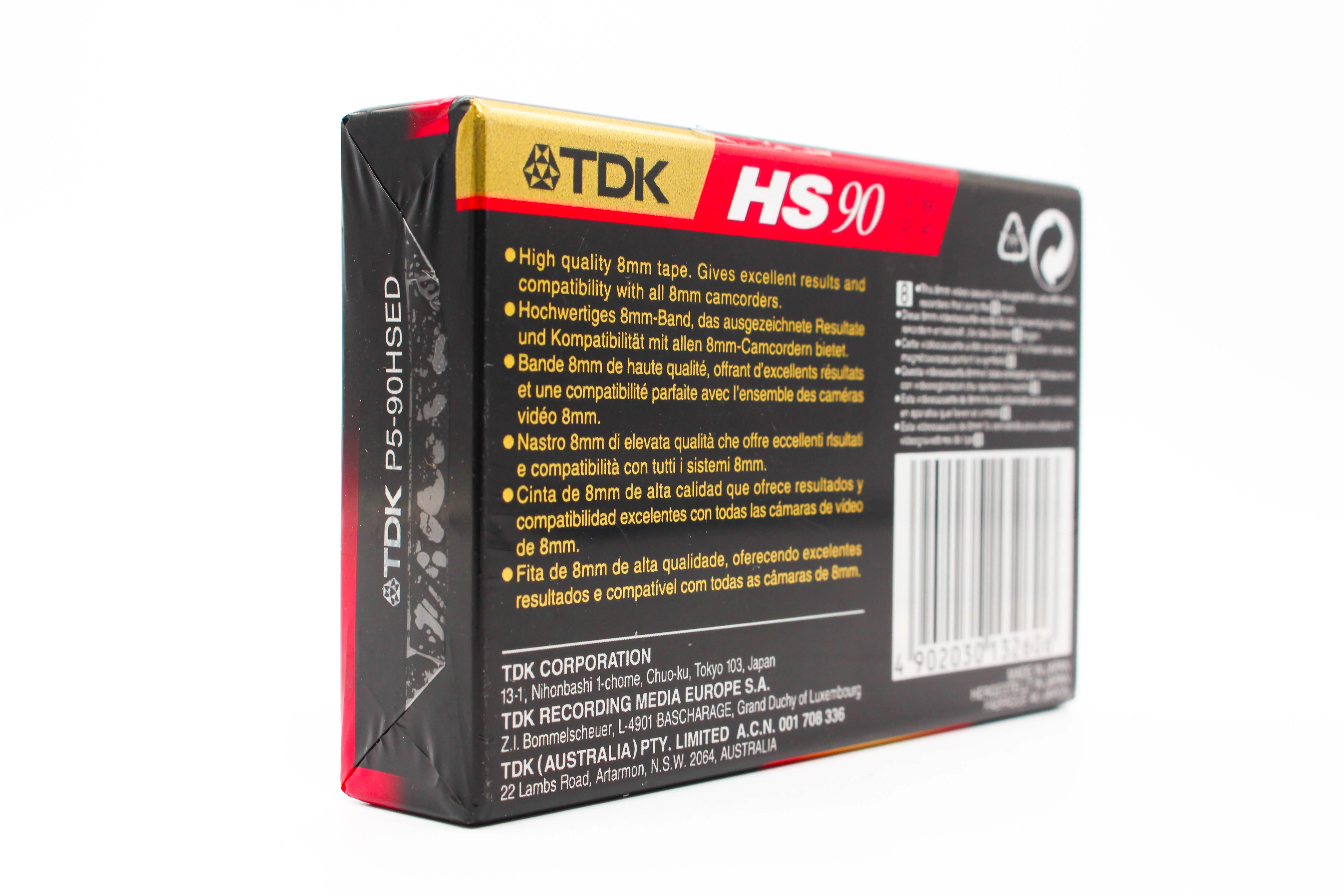 TDK P5-90HSED Video 8mm 90 Minute Digital Video Cassette Tape - Brand New - Image 6